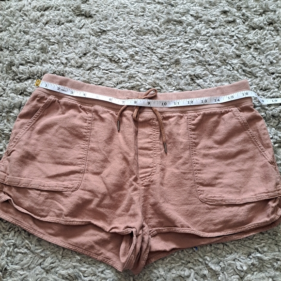 Community | Blush pink cute casual weight fabric womens shorts - Picture 7 of 9